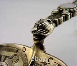 108g VICTORIAN STERLING SILVER CORONATION ANOINTING BAPTISM SPOON 1888 ROYALTY
