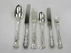 1848 Service for 8 People SILVER QUEENS PATTERN CANTEEN of CUTLERY Chawner & Co