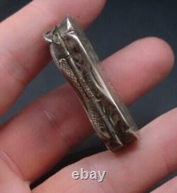 1853 Victorian Antique English Sterling Silver Vinaigrette. Small but Beautiful