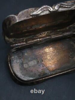 1853 Victorian Antique English Sterling Silver Vinaigrette. Small but Beautiful
