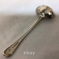 1853 Victorian Solid Silver Large Mustard Pot & Spoon By George John Richards