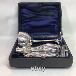 1861 Victorian Solid Silver Cased Travelling Holy Communion Set By Aston & Son