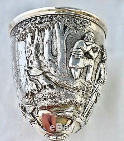 1867 Silver Somerset Rifle Volunteers Trophy Goblet. Sir Peregrine Acland Bt