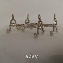 1867 Solid Silver Pair Of Victoria Knife Rests By Elizabeth Eaton London 71.02g