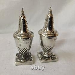 1869 Victorian Solid Silver Pair Of Peppers By George Unite. Weight 61.99g