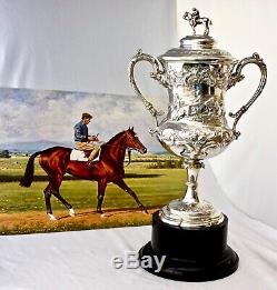 1880 Sterling Silver Irish Horse Racing Trophy. Irish Champion Jockey Liam Ward