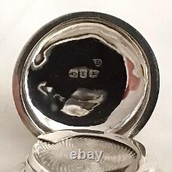 1891 Victorian Solid Sterling Silver Sovereign Case Decorative Scroll Engraved