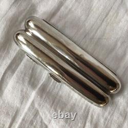 1895 Solid Silver Victorian Double Cigar Holder, Made By Henry Alkin 55.59g