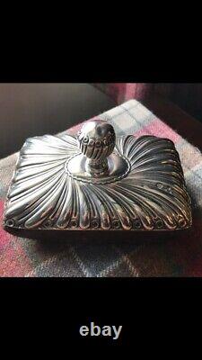 1899 Large Victorian Silver Ink Blotter by London Silversmiths William Comyns