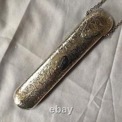 1905 Solid Silver Chatelaine Engraved Spectacle Case By Boots Pure Drug Co