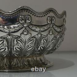 19th Century Antique Victorian Sterling Silver Rose Bowl London 1892 Martin Hall