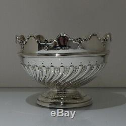 19th Century Antique Victorian Sterling Silver Rose Bowl London 1898 Elkington