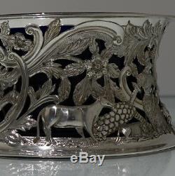 19th Century Britannia Silver Antique Victorian Irish Dish Ring Dublin 1899