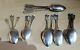 555g / 17.84 Tr Oz Solid Silver Georgian To Victorian Silver Flatware Spoons