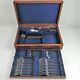 55-piece Boxed Silver Old English Canteen Of Cutlery, London 1877 Chawner & Co