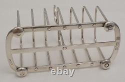 6 ¼ High Quality Victorian Sterling Silver 7-Bar Toast Rack, London 1897, 265g