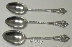 6 Victorian Sterling Silver Demitasse Spoons (4) in Case Hallmarked 1894