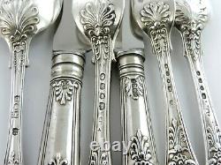 88-piece SILVER CANTEEN of QUEENS PATTERN CUTLERY, 1844, 12 person service CREST