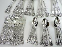 88-piece SILVER CANTEEN of QUEENS PATTERN CUTLERY, 1844, 12 person service CREST