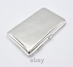 AMERICAN VICTORIAN STERLING SILVER LARGE CIGARETTE CASE c1893 WCH CLUB