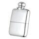 Antique Solid Sterling Silver Hip Flask Saunders & Shepherd -chester 1943