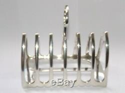 ANTIQUE VICTORIAN 155g SOLID SILVER STERLING TOAST RACK SIX DIVISION SHEFF 1890