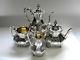 Antique Victorian Silver 4 Piece Tea Set London 1852/3 Incl Coffee Pot
