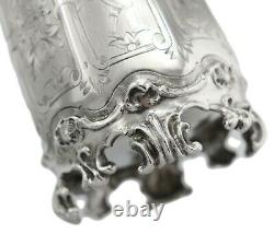 ANTIQUE Victorian Sterling Silver H J Lias & Son Cup (Mug / Tankard) 1857