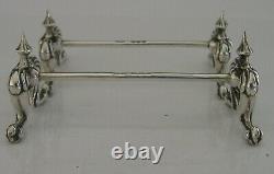ART NOUVEAU ENGLISH SOLID STERLING SILVER CUTLERY RESTS 1898 VICTORIAN 38g