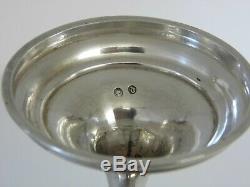 A Fine Tall Antique Victorian Solid Sterling Silver Wine Goblet Cup Beaker 1878