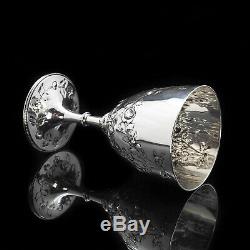 A Splendid Victorian Solid Silver Wine Goblet/Cup Richards & Brown 1869