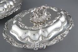 A Superb Pair of Victorian Silver Entree or Serving Dishes London 1855