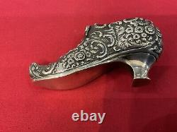 A Victorian Silver Pin Cushion Shaped as a Shoe