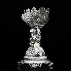 A Victorian Solid Silver Figural Sculpted Centrepiece Bowl Henry Lewis 1896