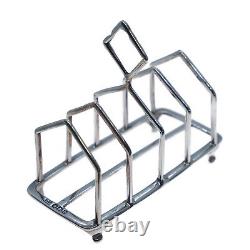 A Victorian Solid Silver Toast Rack Harrison Brothers 1894