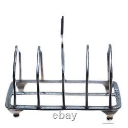 A Victorian Solid Silver Toast Rack Harrison Brothers 1894
