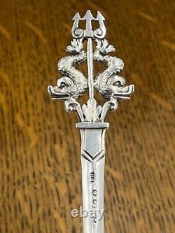 A set of 8 Victorian sterling silver game / meat skewers London 1846