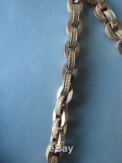 Absolutely stunning and RARE English Victorian 12 ct Gold ALBERT WATCH CHAIN