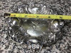 Amazing Antique UNGER Brothers Sterling Silver Victorian Equestrian Horse Bowl