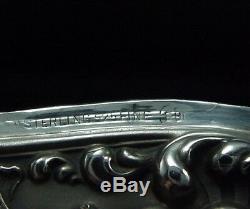Amazing Antique Victorian Sterling Silver Unger Brothers Match Safe Muse with Harp