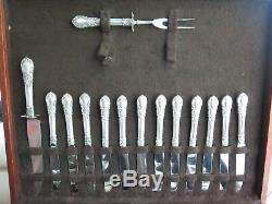 American Victorian by Lunt Sterling Silver Flatware Set 12 Service 111 Pieces