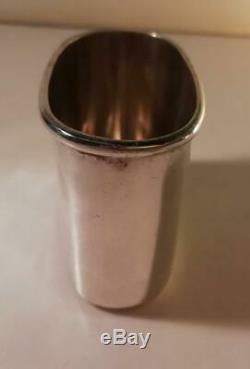An Antique'Leuchars' Silver & Faceted Glass Hip Flask With Cup London 1889