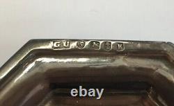 Antique 1859 George Unite Victorian Solid Silver Christening Dish/Plate IHS