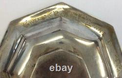 Antique 1859 George Unite Victorian Solid Silver Christening Dish/Plate IHS