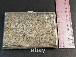 Antique 1901 Henry Matthews Birmingham Sterling Silver Dance Card Wallet