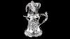 Antique 19thc Victorian Monumental Solid Silver Figural Flagon C 1868