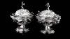 Antique 19thc Victorian Solid Silver Exceptional Pair Of Tureens C 1841