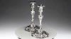 Antique 19thc Victorian Solid Silver Large Candlesticks Walker Hall C1899