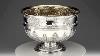 Antique 19thc Victorian Solid Silver Massive Queen Anne Style Punch Bowl C 1891