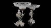 Antique 19thc Victorian Solid Silver Pair Of Figural Comports C G Fox C 1852